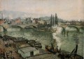 コルネイユ橋ルーアンの灰色の天気 1896年 カミーユ・ピサロ